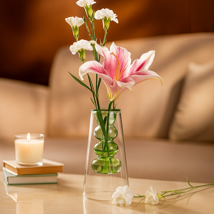 Floating Bloom Glass Vase