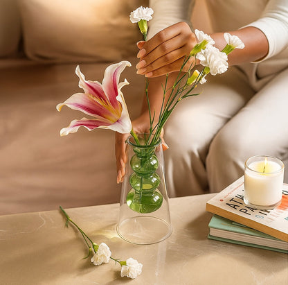 Floating Bloom Glass Vase