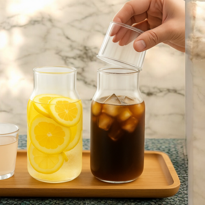 Transparent Carafe With Glass