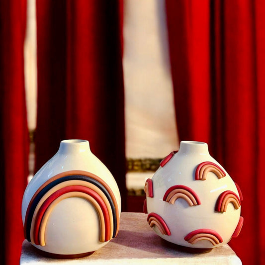 Rainbow Muse Vases (Set of 2)