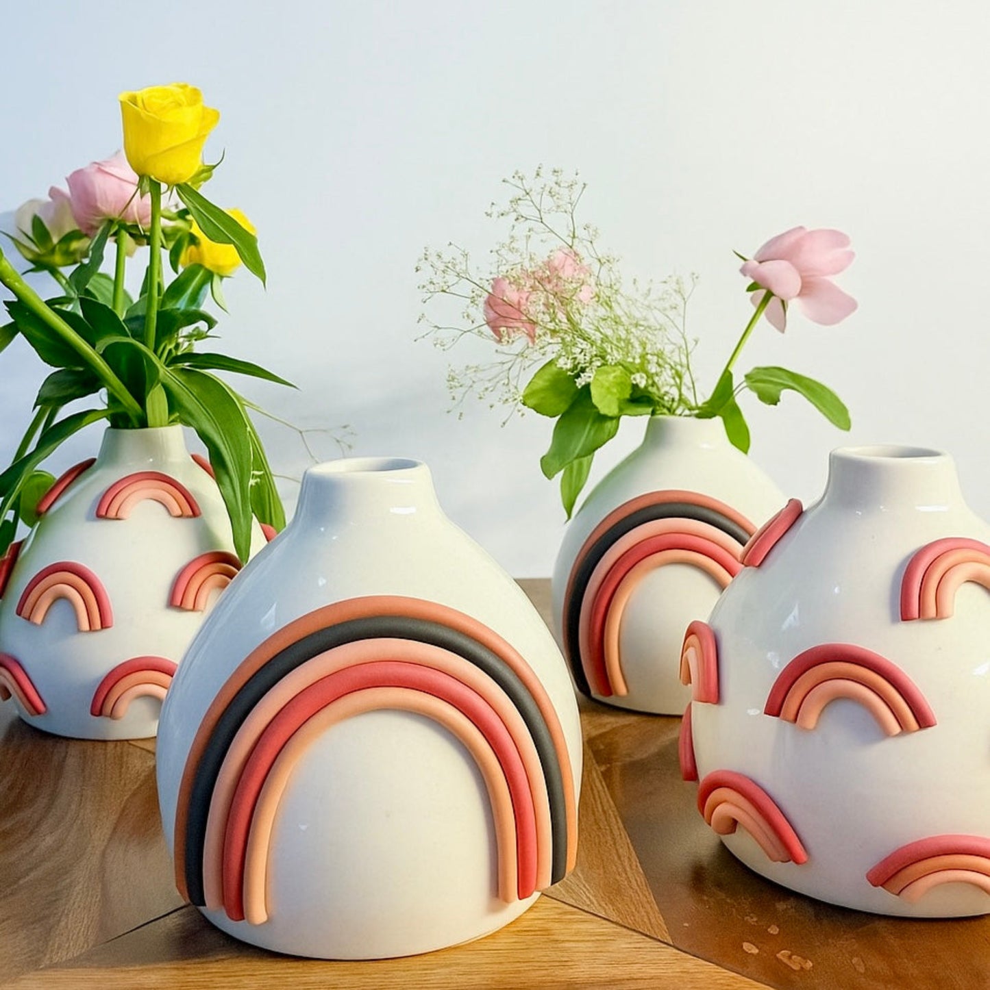 Rainbow Muse Vases (Set of 2)